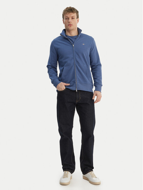 Gant Gant Bluza Shield 2008006 Niebieski Regular Fit