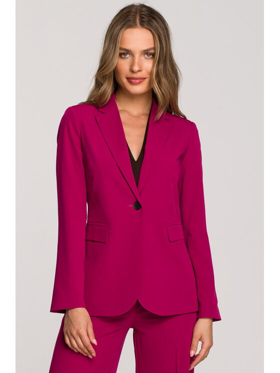 Stylove Stylove Marynarka S310 Fioletowy Regular Fit
