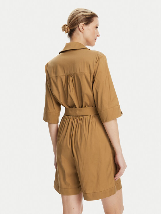 Max Mara Beachwear Max Mara Beachwear Kezeslábas Canard 2516241019 Barna Regular Fit