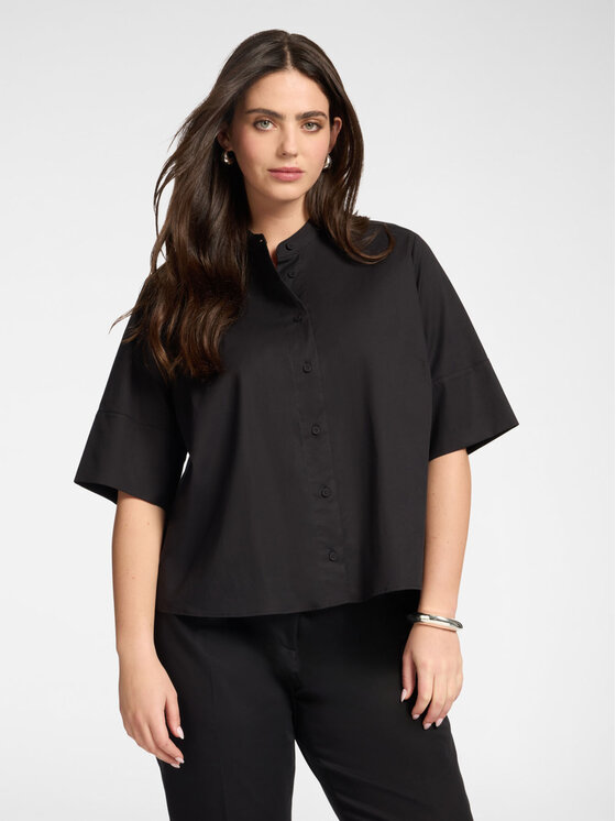 Elena Mirò Elena Mirò Camicia 5011P000319N033 Nero Boxy Fit