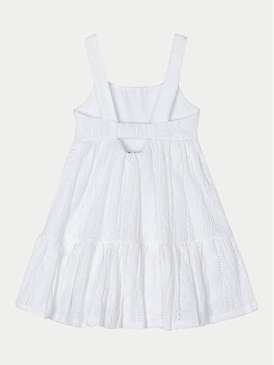 Mayoral Mayoral Rochie de vară 3950 Alb Regular Fit