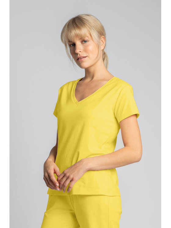 LaLupa LaLupa Piżama LA141 Żółty Comfort Fit