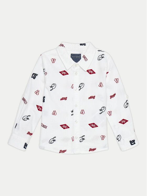 Guess Guess Сорочка N4BH02 W9CL0 Білий Regular Fit