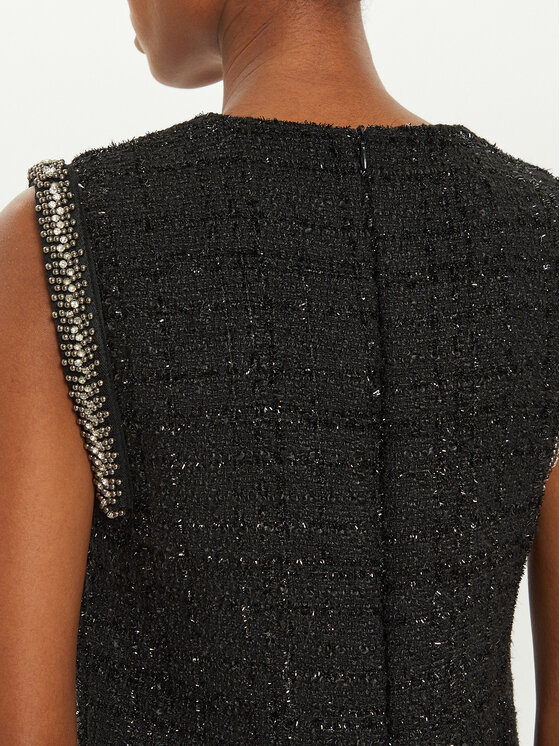 Rinascimento Rinascimento Kötött ruha CFC0019574002 Fekete Regular Fit