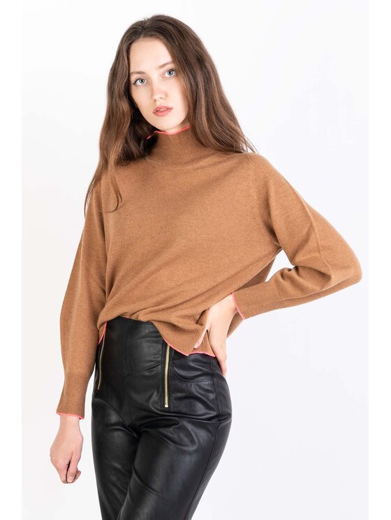 PINKO Pinko Rolák Polipo 101928 A16Z Hnědá Relaxed Fit