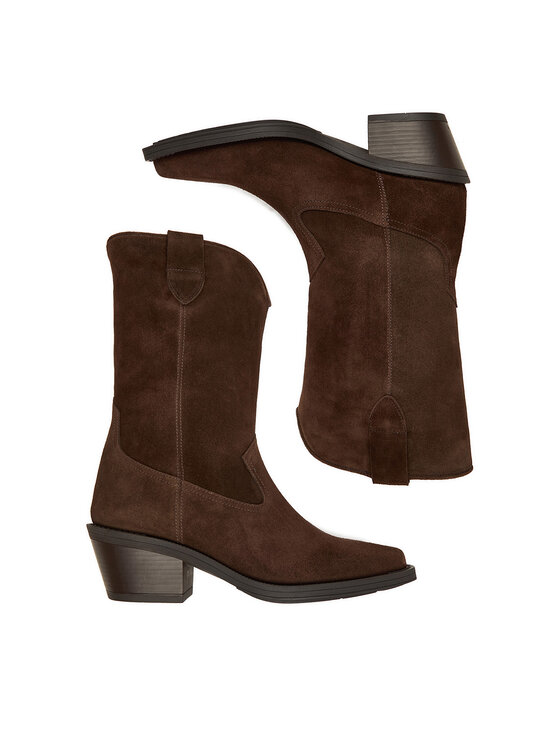 Badura Badura Cizme și botine cowboy EO-CAMILA-5031 Maro