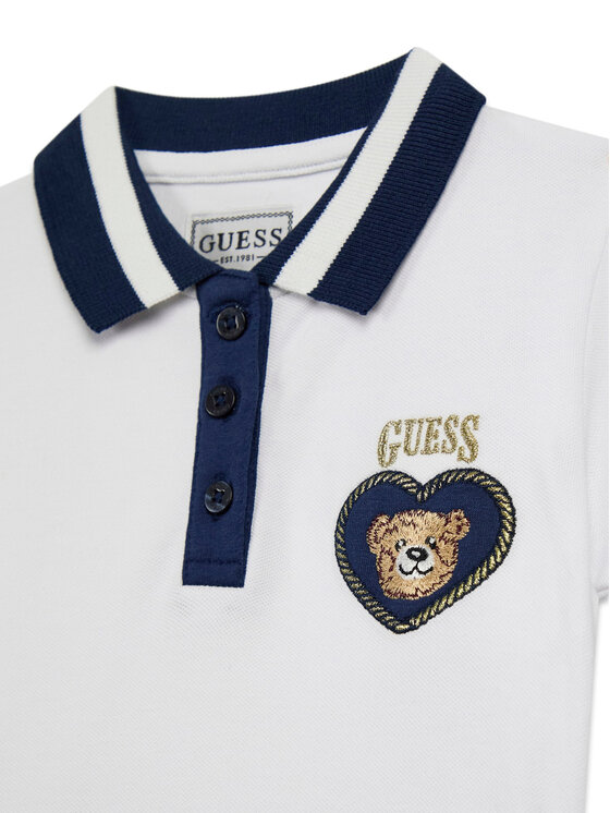 Guess Guess Každodenní šaty K6RK14 K7064 Bílá Regular Fit