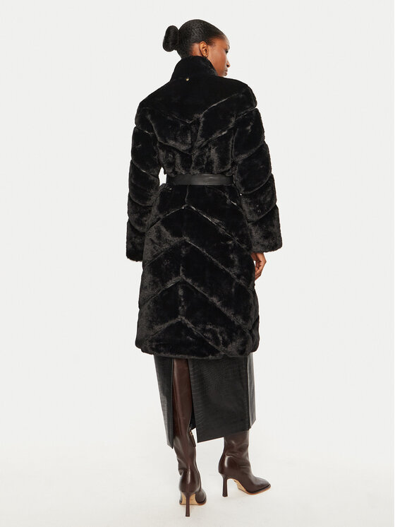 LOLA CASADEMUNT lola_casademunt Шуба LF2401014 Чорний Regular Fit