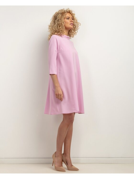 Tessita Tessita Sukienka koktajlowa SUKIENKA_T442 _2_XXL Różowy Loose Fit
