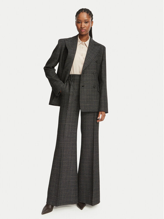 Weekend Max Mara Weekend Max Mara Kalhoty z materiálu Pacca 2625136062 Šedá Regular Fit