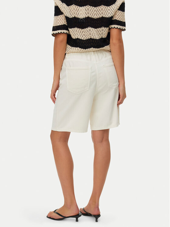 Vero Moda Vero Moda Szorty jeansowe Villa 10326196 Beżowy Regular Fit