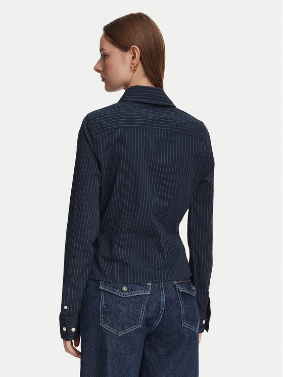 Guess Jeans Guess Jeans Srajca W6YH11 W2835 Mornarsko modra Slim Fit