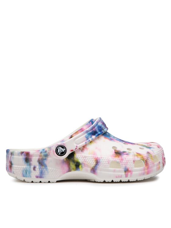 Crocs classic tie shop dye graphic clog