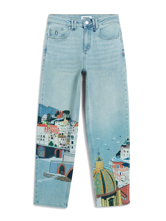 Desigual Desigual Džínsy Amalfi 26SWDD01 Farebná Tapered Fit