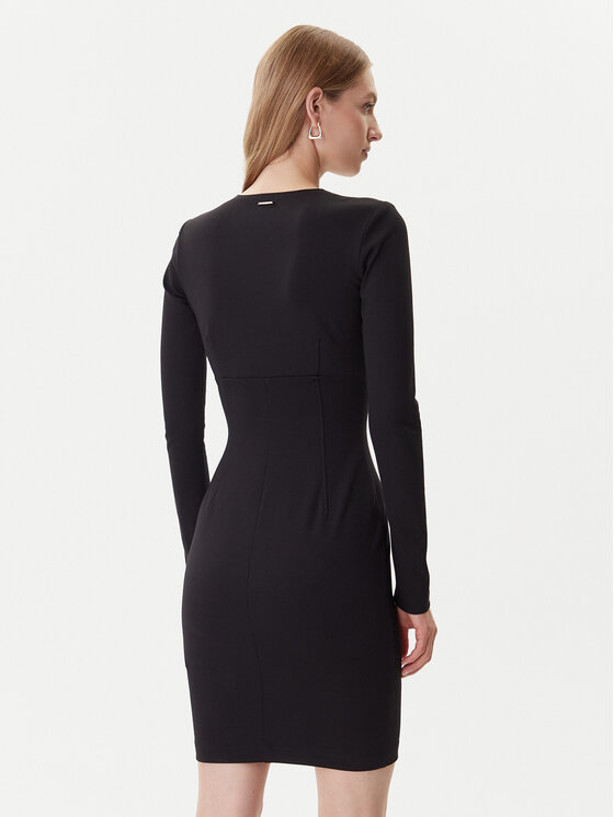 Just Cavalli Just Cavalli Strickkleid 79PAO937 J0092 Schwarz Slim Fit