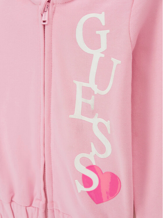 Guess Guess Bluză K6RQ01 KA6R4 Roz Regular Fit