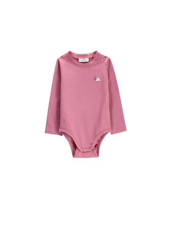 Coccodrillo Coccodrillo Body dziecięce ZC6112103FGN-007 Różowy Regular Fit