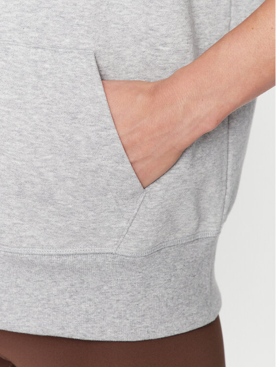 New Balance New Balance Bluza NB Essentials Stacked Logo Full Zip Hoodie WJ31530 Szary Regular Fit