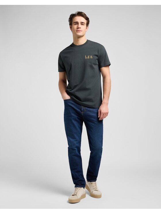 Lee Lee T-shirt RELAXED GRAPHIC TEE Grigio Relaxed Fit