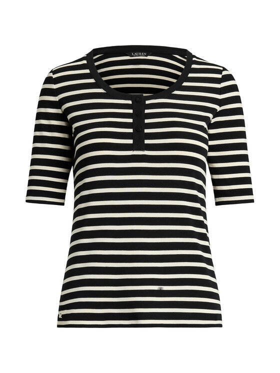 LAUREN RALPH LAUREN LAUREN RALPH LAUREN Bluzka 200971086002 Czarny Slim Fit