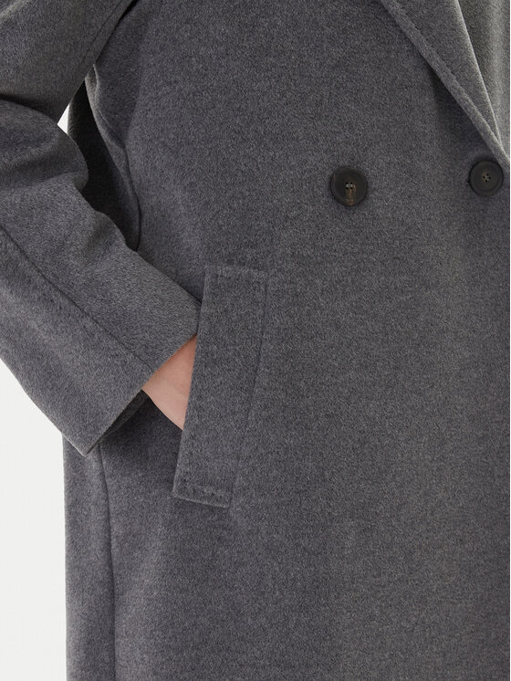 Weekend Max Mara Weekend Max Mara Vlněný kabát Resina 2525016102 Šedá Regular Fit
