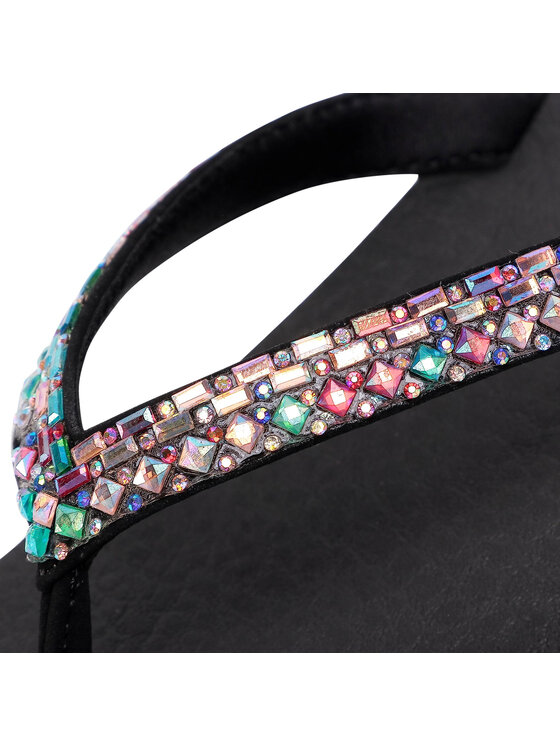 Skechers Skechers Šlepetės per pirštą Shine Away 32918/BKMT Juoda