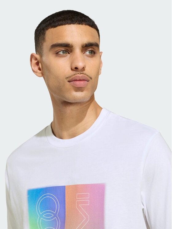 adidas adidas T-Shirt 164396 Biały Regular Fit