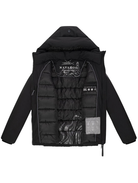 Navahoo Navahoo Kurtka zimowa Blütenlicht Czarny Regular Fit