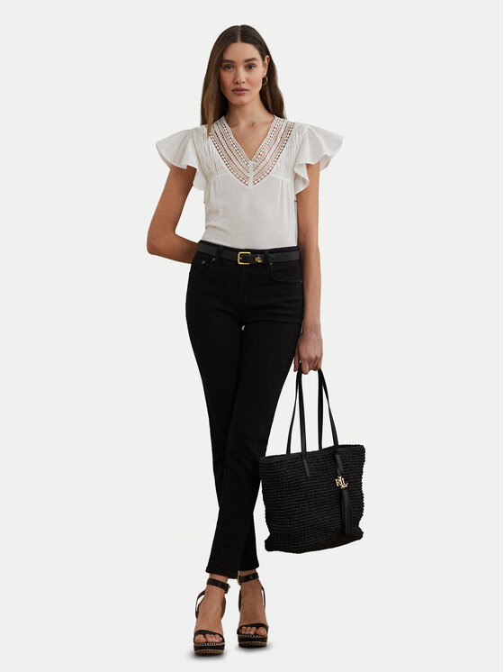 LAUREN RALPH LAUREN LAUREN RALPH LAUREN Bluză 200963917002 Alb Relaxed Fit