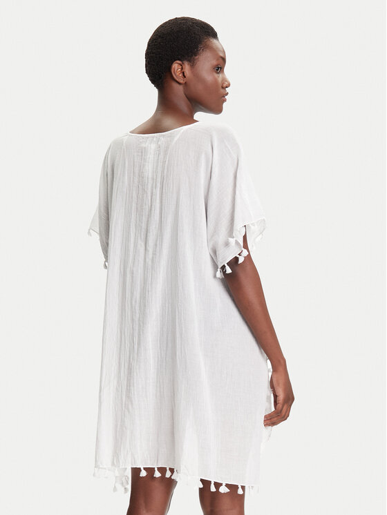 Seafolly Seafolly Strandkleid Amnesia 52162 Weiß Regular Fit