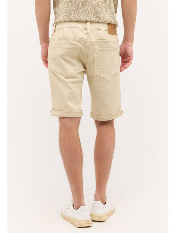 Mustang Mustang Pantaloncini di tessuto CHICAGO SHORTS Z Beige Regular Fit