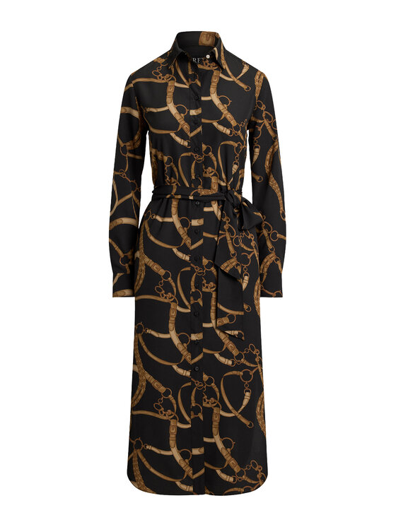 LAUREN RALPH LAUREN LAUREN RALPH LAUREN Rochie tip cămașă 200978812001 Negru Straight Fit