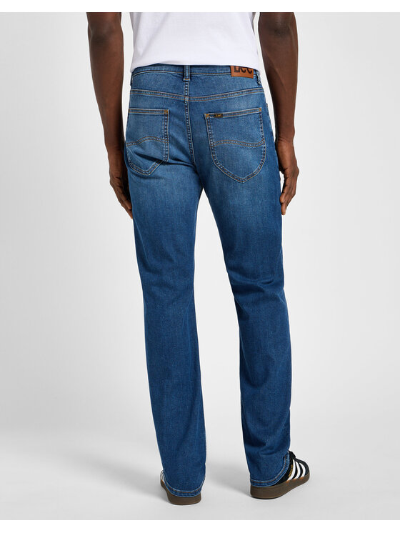 Lee Lee Jeansy X Straight Niebieski Regular Fit