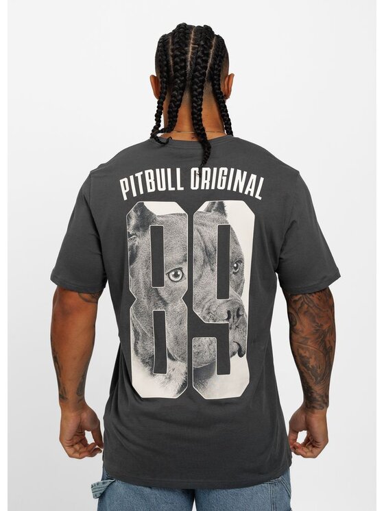 PITBULL PITBULL T-Shirt Koszulka Szary Regular Fit