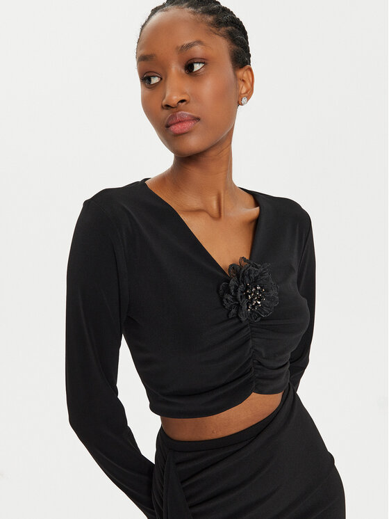 ViCOLO ViCOLO Bluza US0025 Črna Slim Fit