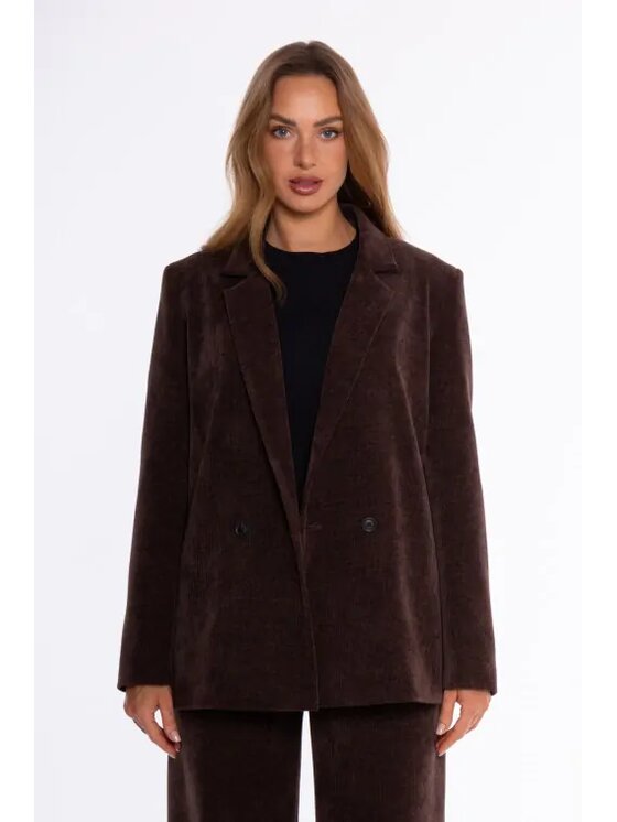 Made of Emotion Made of Emotion Marynarka M931 Brązowy Regular Fit