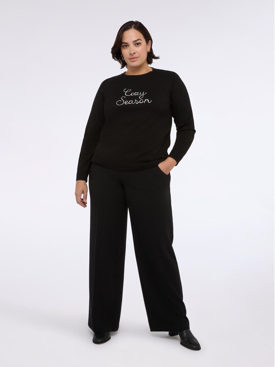 Fiorella Rubino Fiorella Rubino Pantaloni di tessuto P006T005166N033 Nero Regular Fit