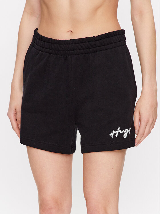 HUGO Hugo Sportovní kraťasy Nashari 50486319 Černá Regular Fit