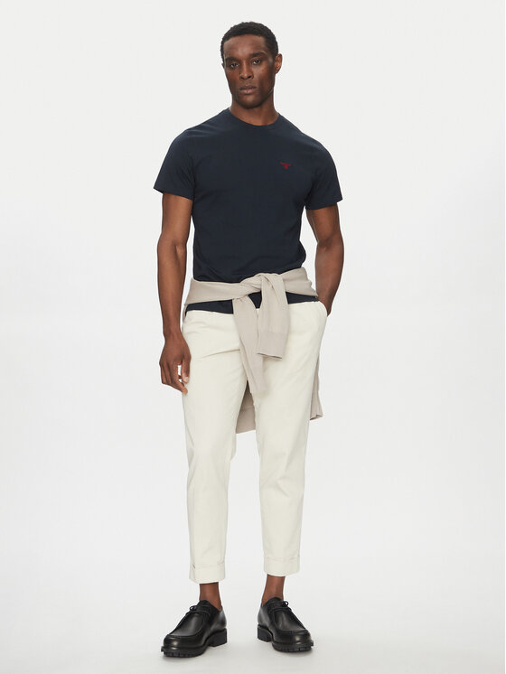 Barbour Barbour Majica Essential Sports MTS0331NY91 Mornarsko modra Tailored Fit