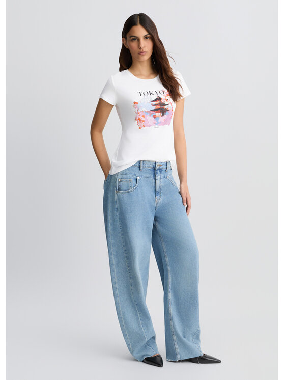 Liu Jo Liu Jo T-Shirt WA5239JS923M9567 Biały Regular Fit