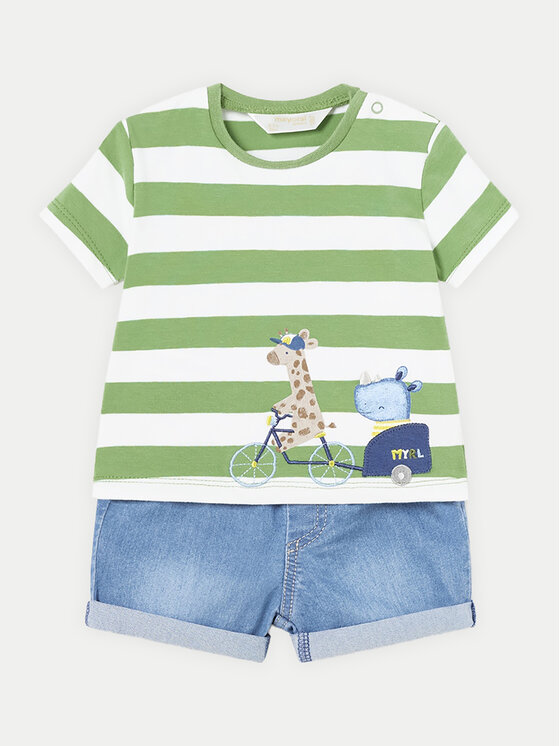 Mayoral Mayoral Set T-Shirt und Shorts 1209 Grün Regular Fit