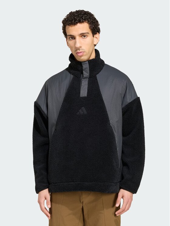 adidas adidas Bluza techniczna 165061 Czarny Loose Fit
