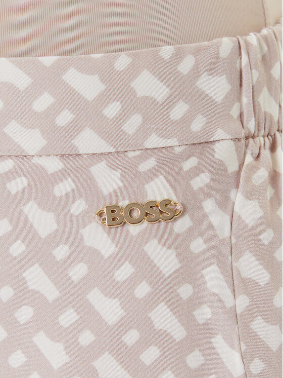BOSS BOSS Szorty piżamowe Sateen 50545612 Beżowy Regular Fit