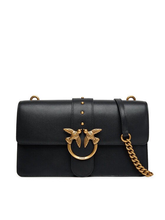 PINKO PINKO Rankinė Love One Classic ST.CL Al 25-26 PLTT 105857 A0F1 Juoda