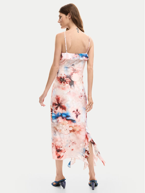 Desigual Desigual Letné šaty Mallo 26SWVK35 Ružová Slim Fit
