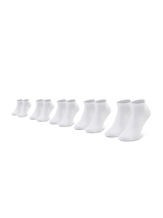 Set de 5 perechi de șosete medii pentru bărbați Jack&Jones Jacdongo Socks 5 Pack Noos 12120278 r.OS White