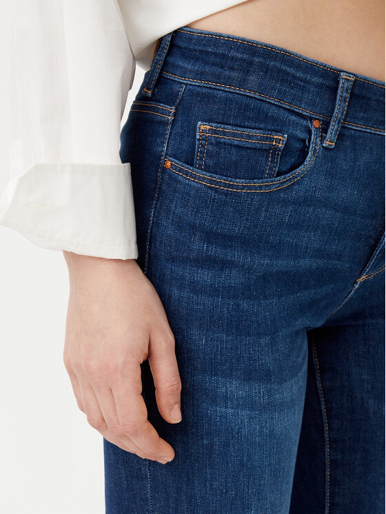 ONLY ONLY Jeansy Ann 15337824 Granatowy Flared Fit