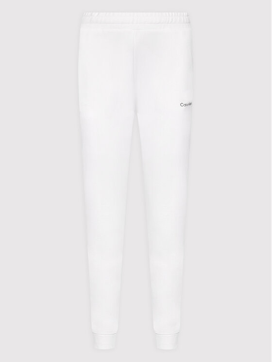 Calvin Klein Calvin Klein Spodnie dresowe Micro Logo Essential K20K204424 Biały Regular Fit