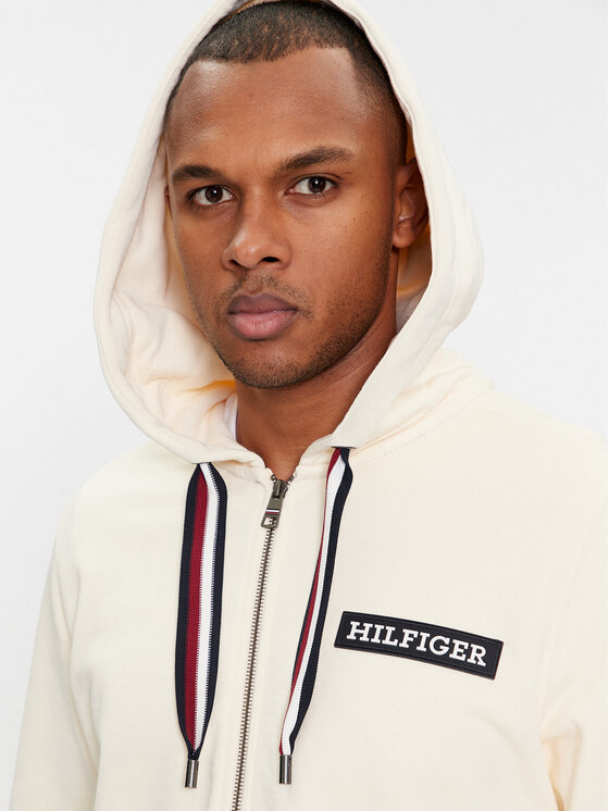 Tommy Hilfiger Tommy Hilfiger Μπλούζα Global Stripe MW0MW33658 Μπεζ Regular Fit