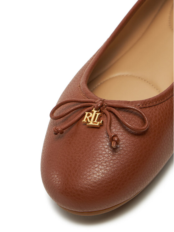 LAUREN RALPH LAUREN Lauren Ralph Lauren Baleriny 802942766002 Brązowy